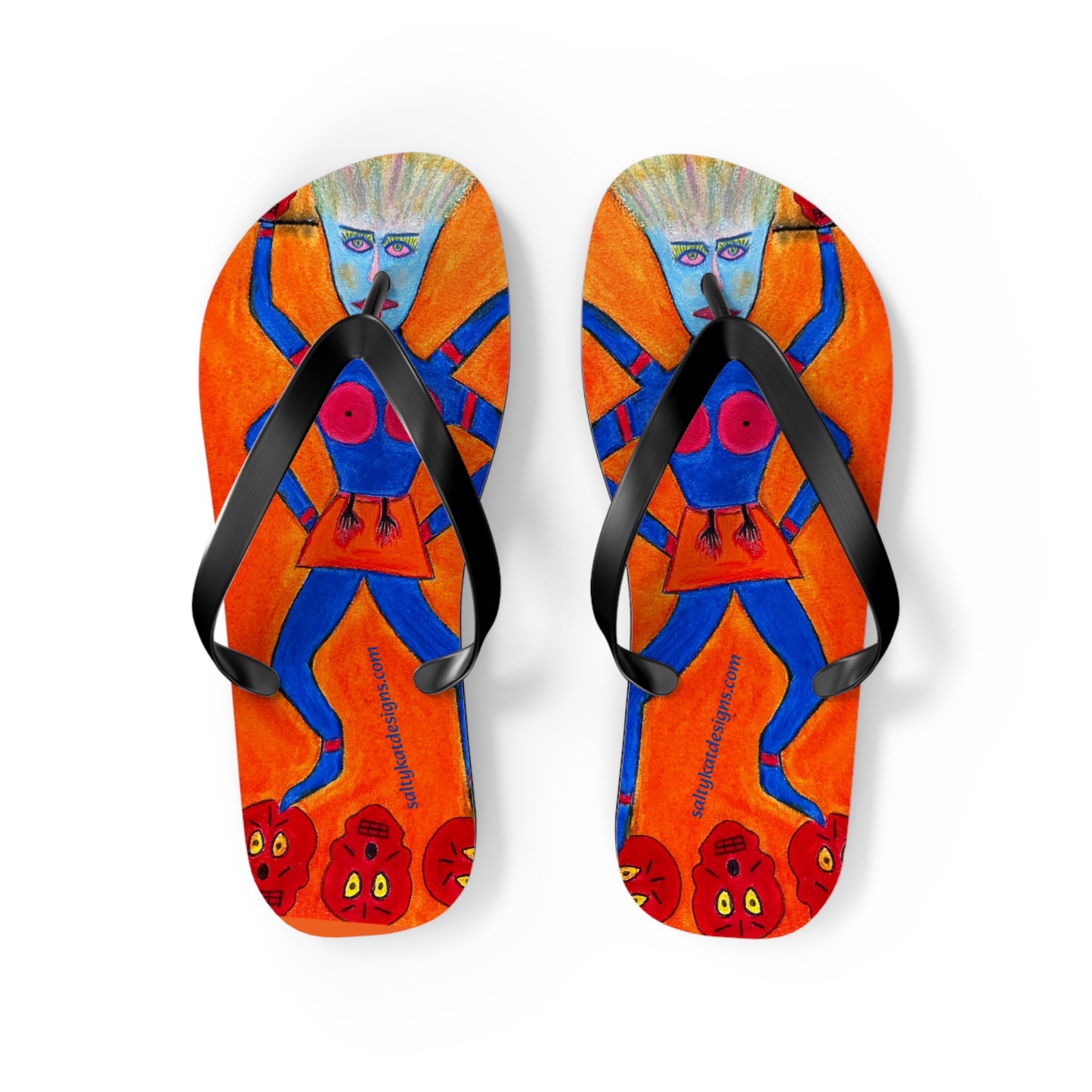 Super Heroine "CRUSH" - Flip Flops (L) 11-12