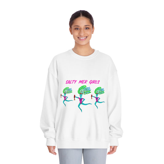 Salty Mer Girls - Adult Unisex DryBlend® Crewneck Sweatshirt