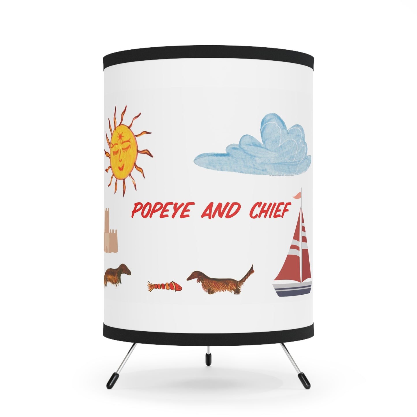 Popeye and Chief - Table Top Lamp