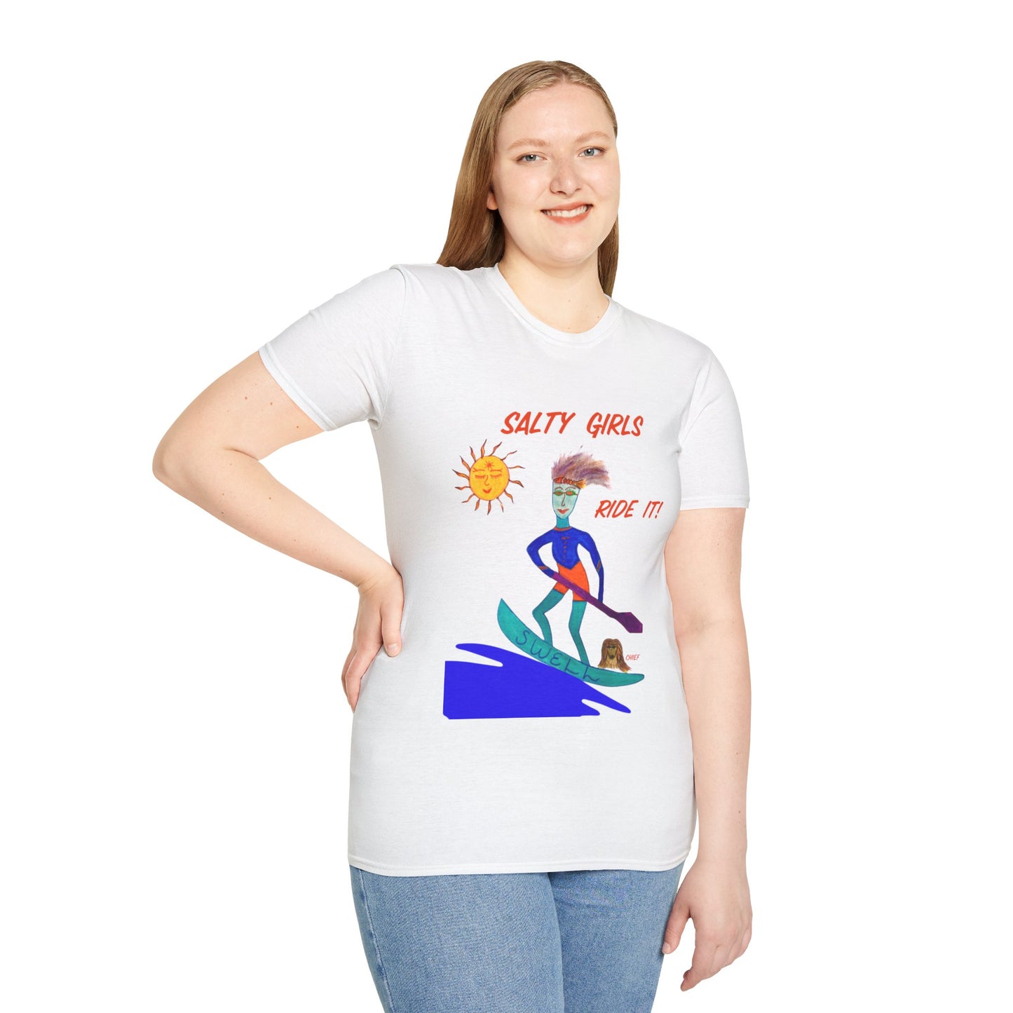 Salty Swell and Chief - "Ride it!" Adult Unisex T