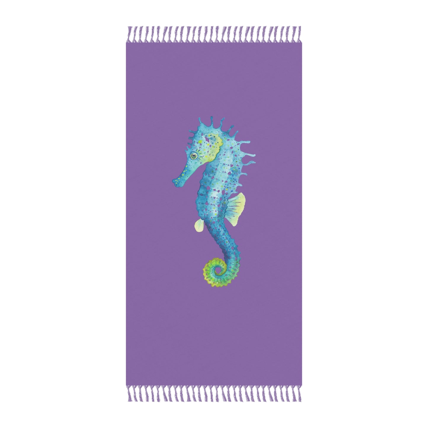 Boho Beach Towel with Seahorse #2