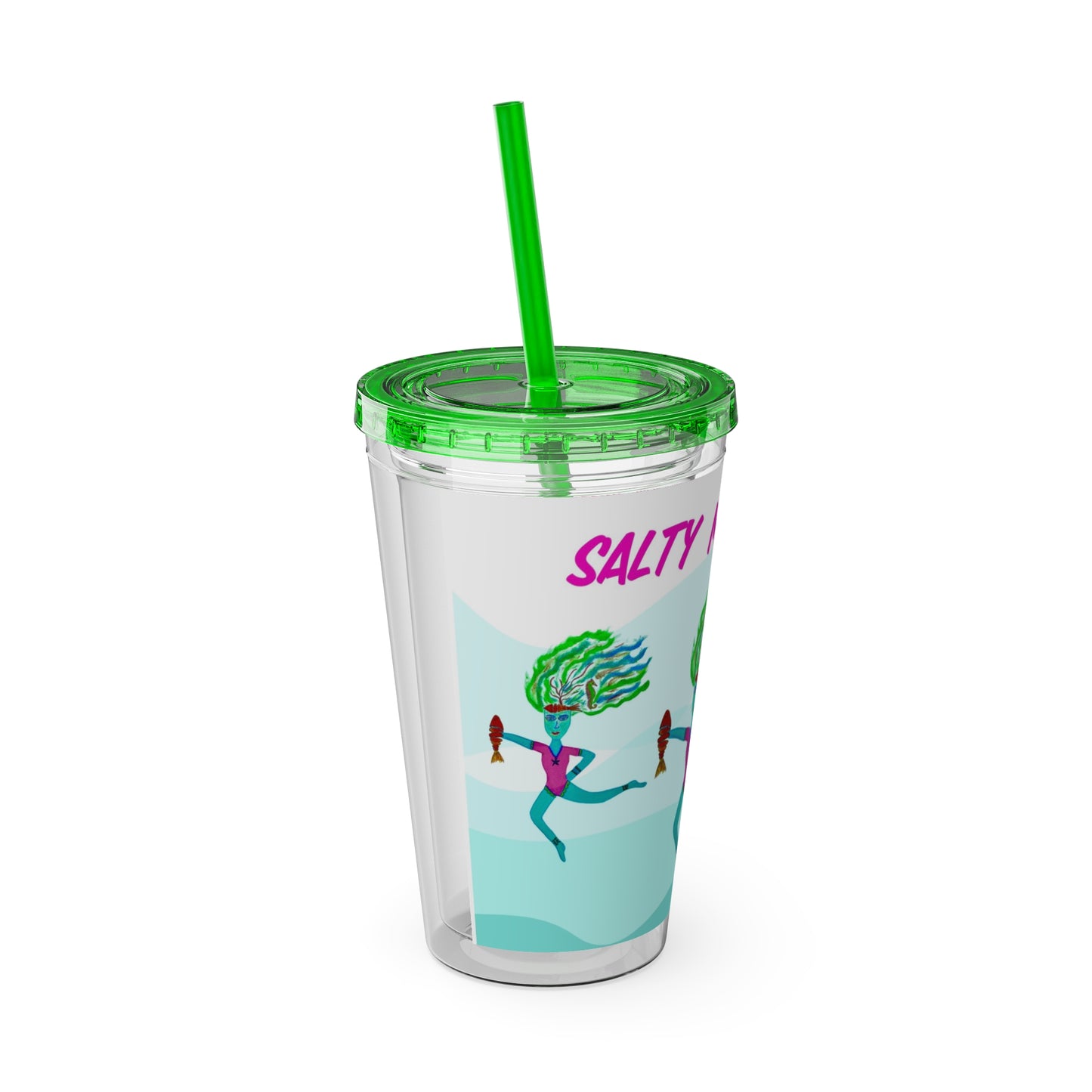 Salty Mer Girls - Sunsplash Tumbler with Straw, 16oz