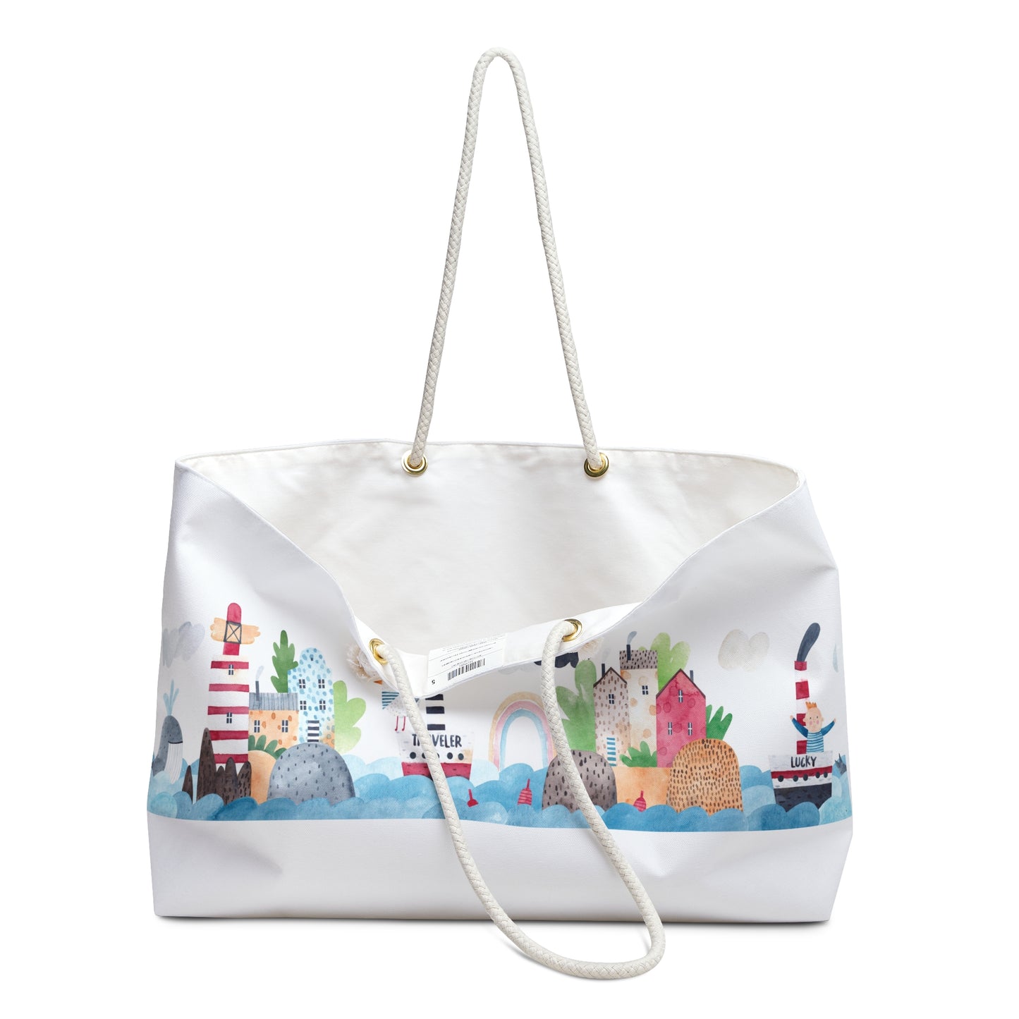 Quirky Folksy Beach Tote