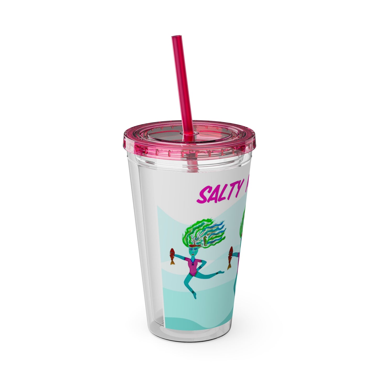 Salty Mer Girls - Sunsplash Tumbler with Straw, 16oz