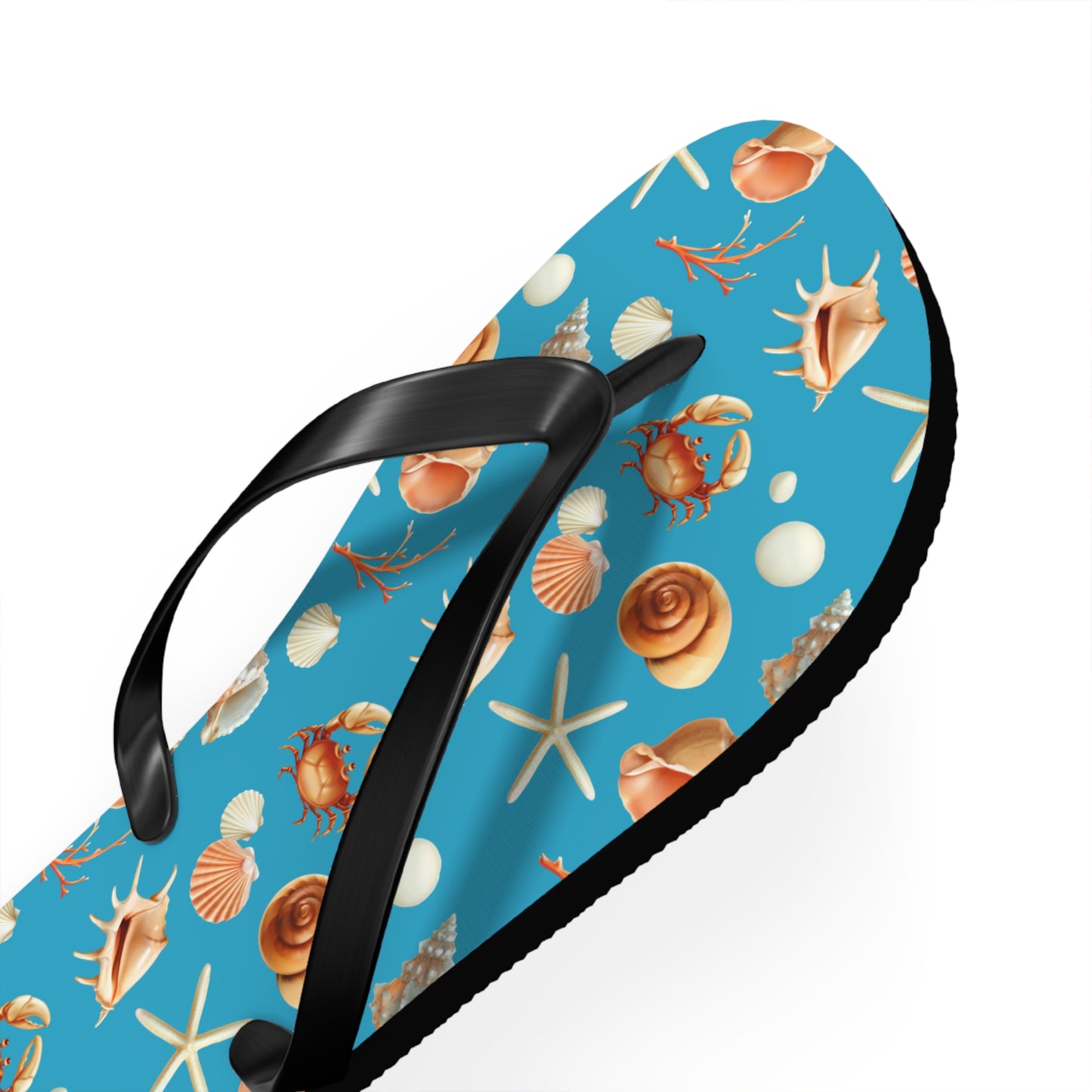 Sea Shells by the Seashore Flip Flops (M = 9/10 US)