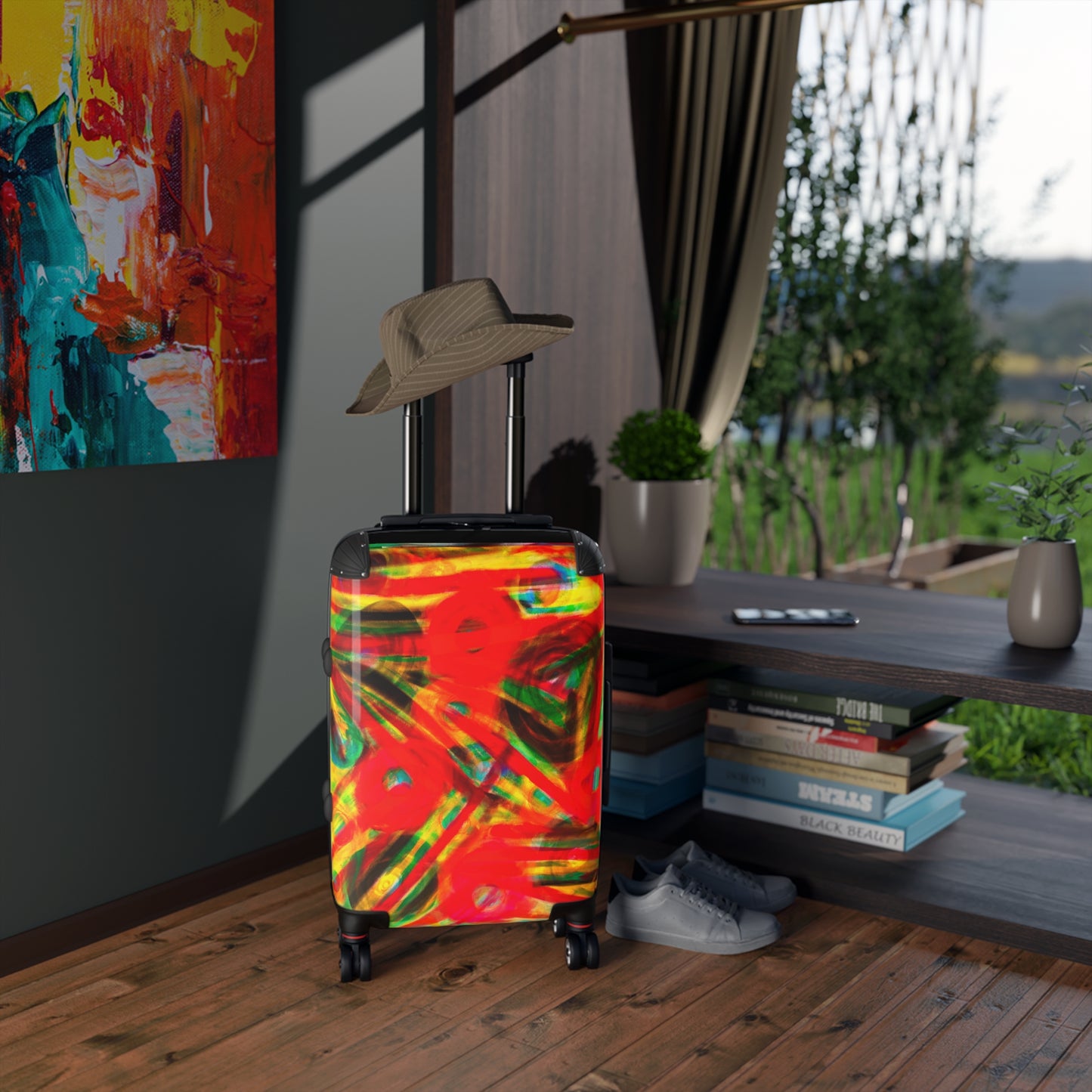 Colored Glass (Red) - Small Weekender Suitcase