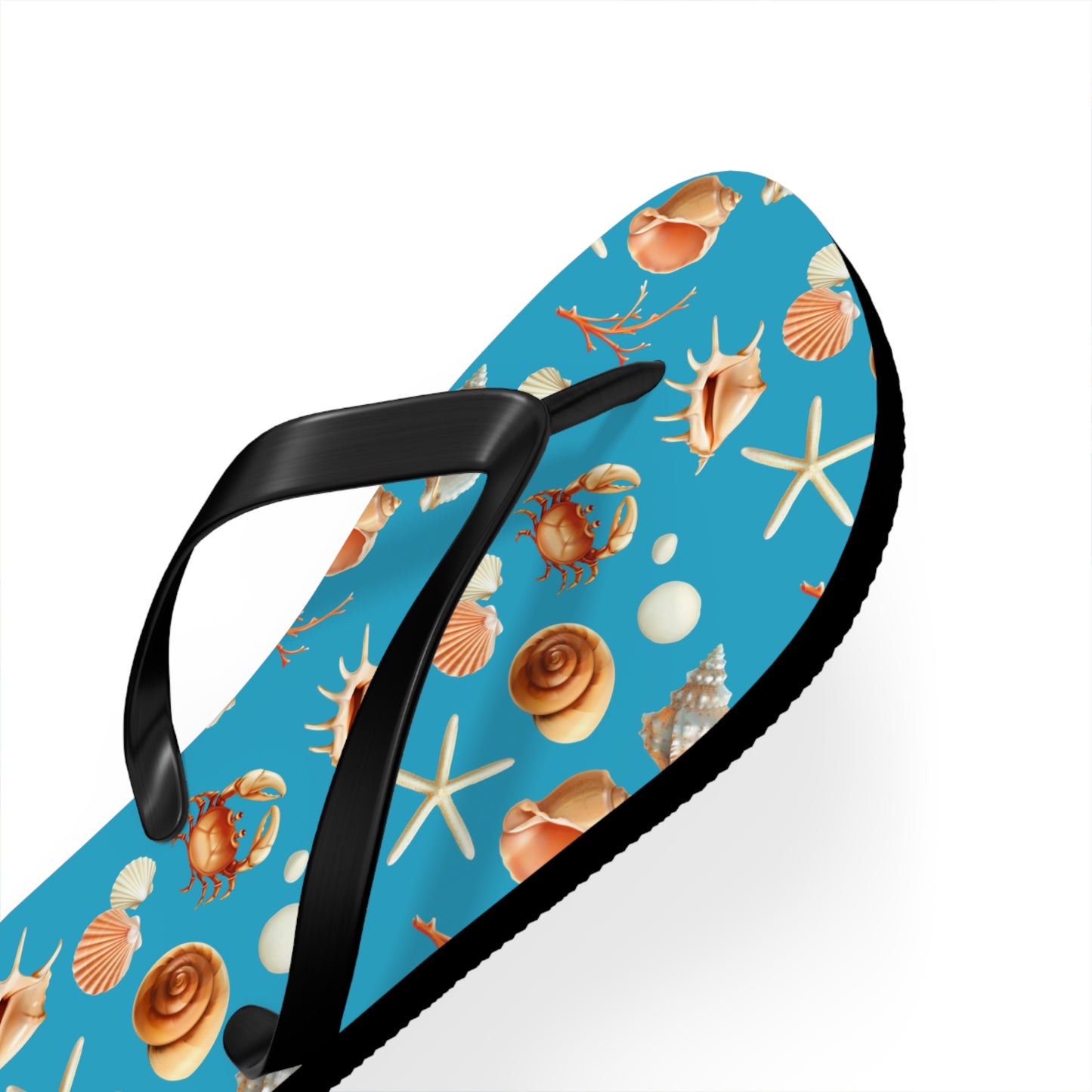 Sea Shells by the Seashore Flip Flops (M = 9/10 US)