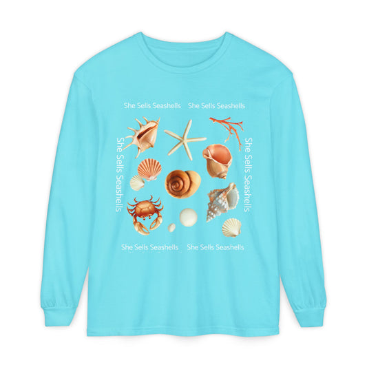 She Sells Seashells  Long Sleeve T-Shirt