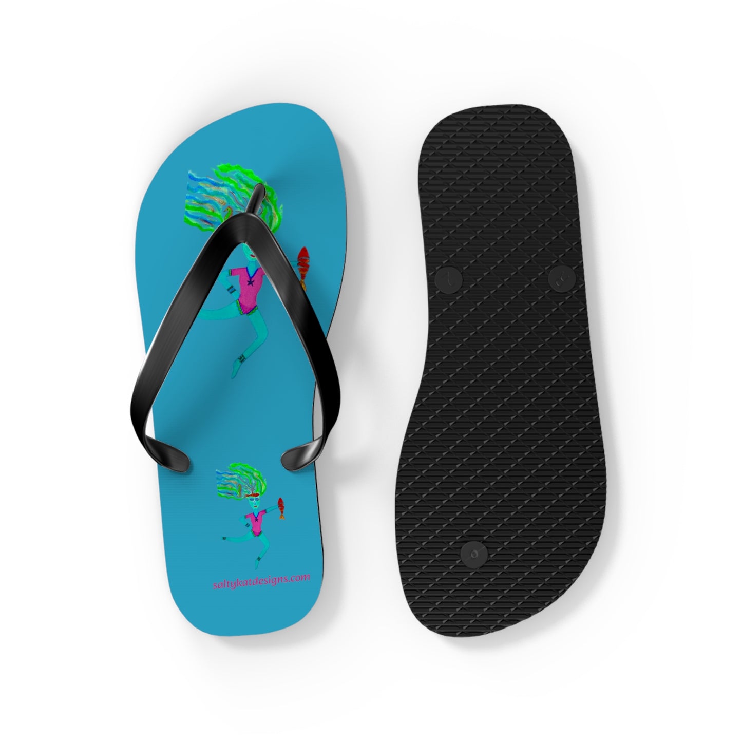 Mer Girls Flip Flops (L) 11-12