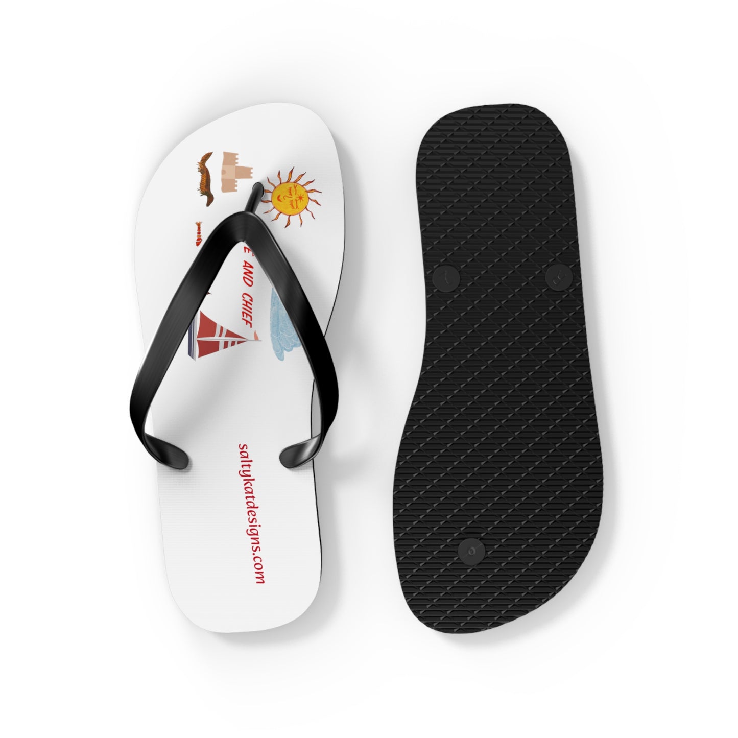 Popeye and Chief Flip Flops (L)