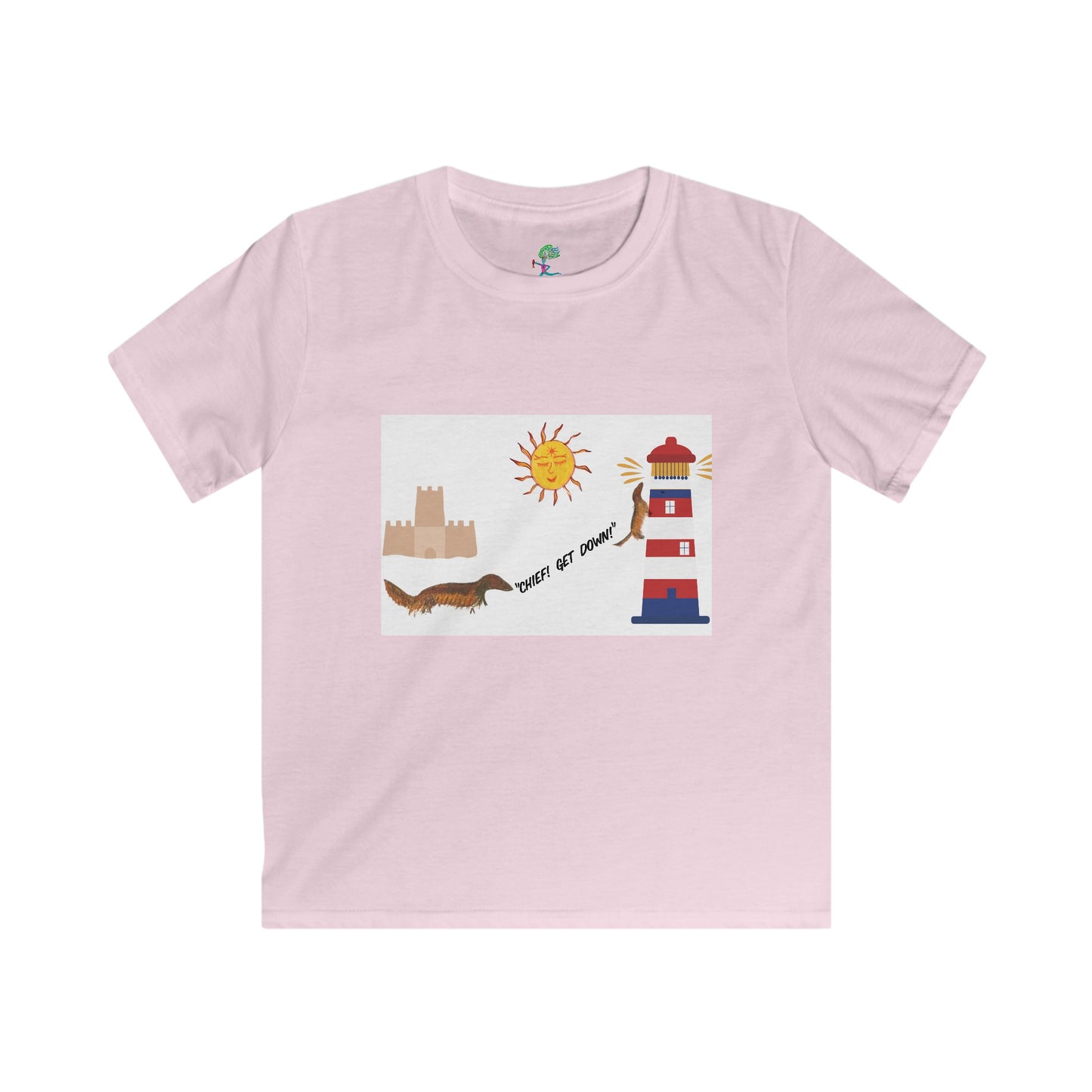 Popeye and Chief "Chief, Get Down," - Kids Softstyle Tee