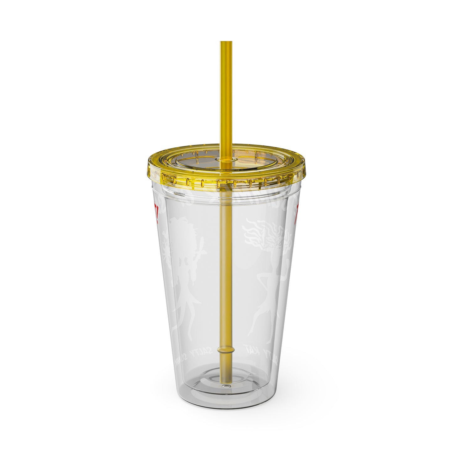 The Summer of Salt - Sunsplash Tumbler with Straw, 16oz