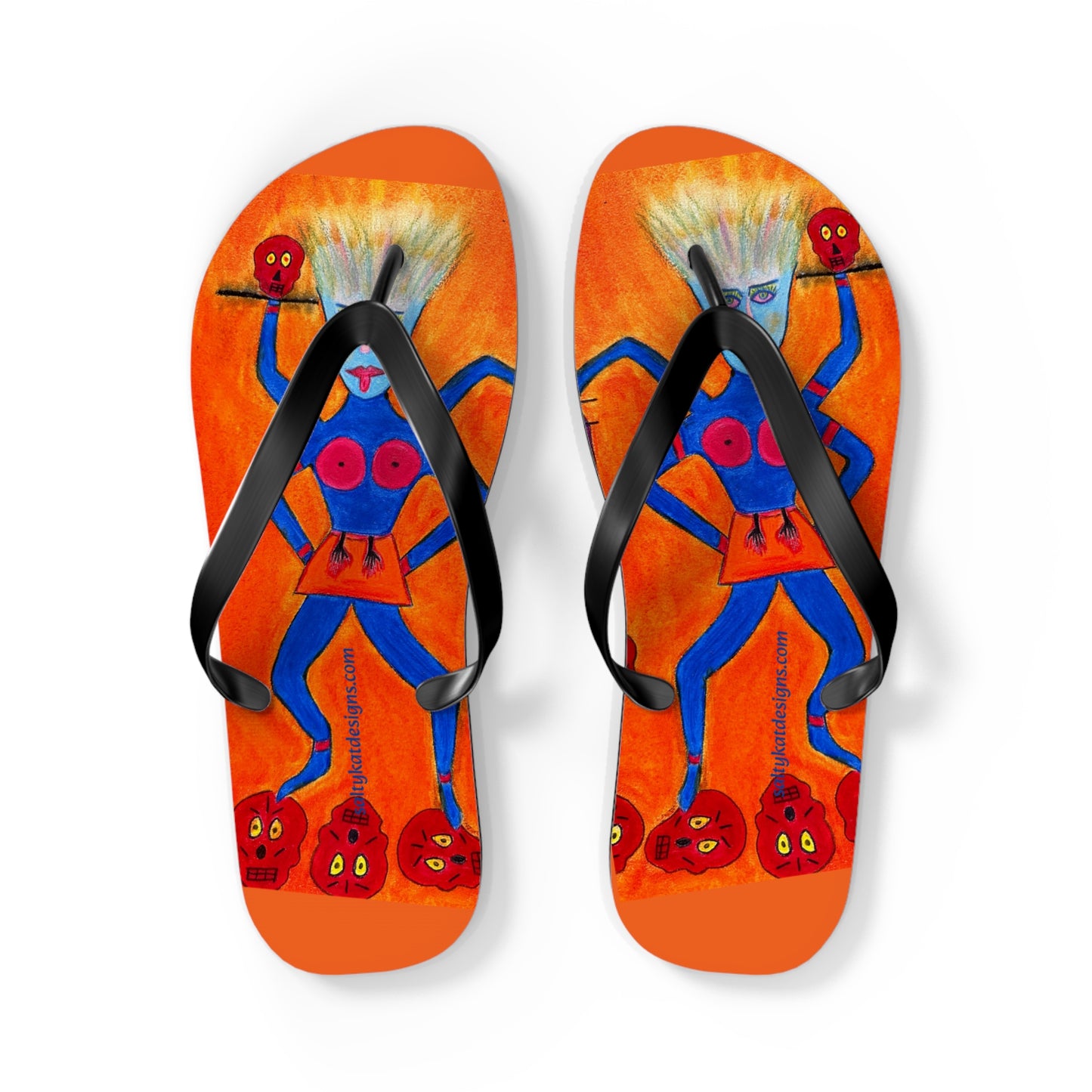 Super Heroine "CRUSH" - Flip Flops (S)