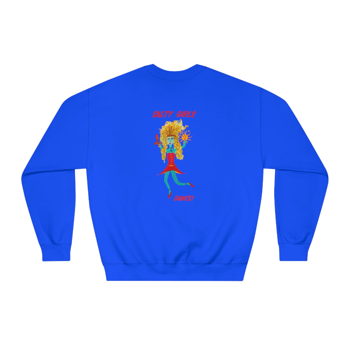 Salty Girls "Dance!" - Adult Unisex DryBlend® Crewneck Sweatshirt