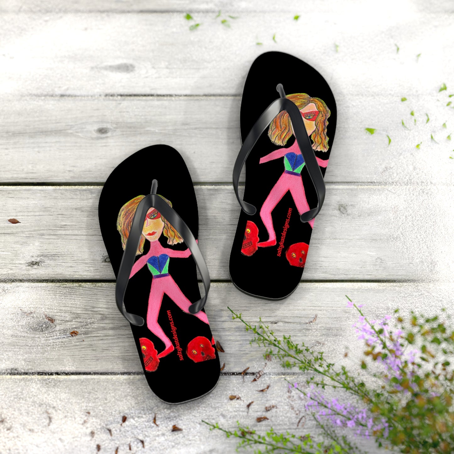 Super Heroine "PUSH" - Flip Flops (S)