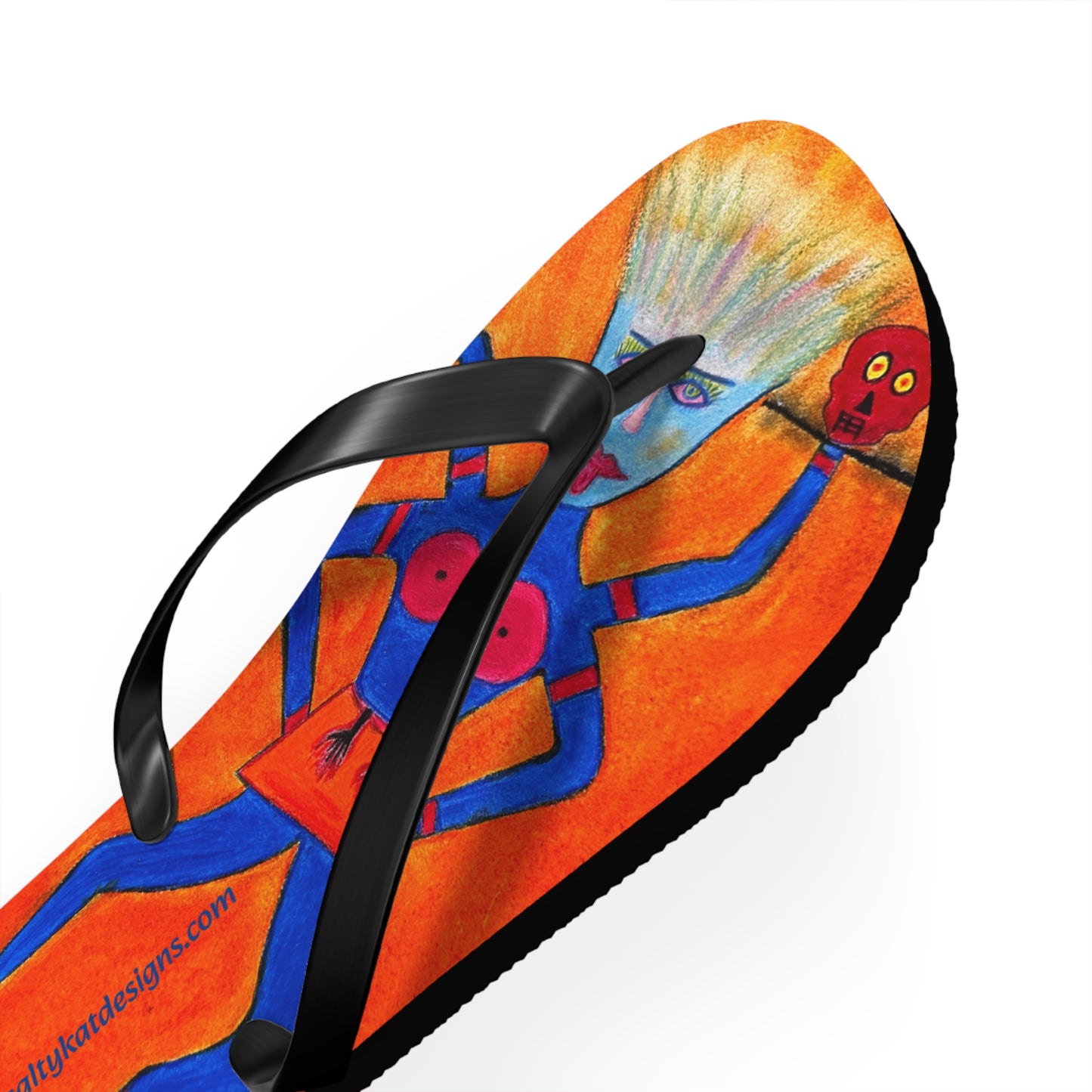 Super Heroine "CRUSH" - Flip Flops (M) 9-10