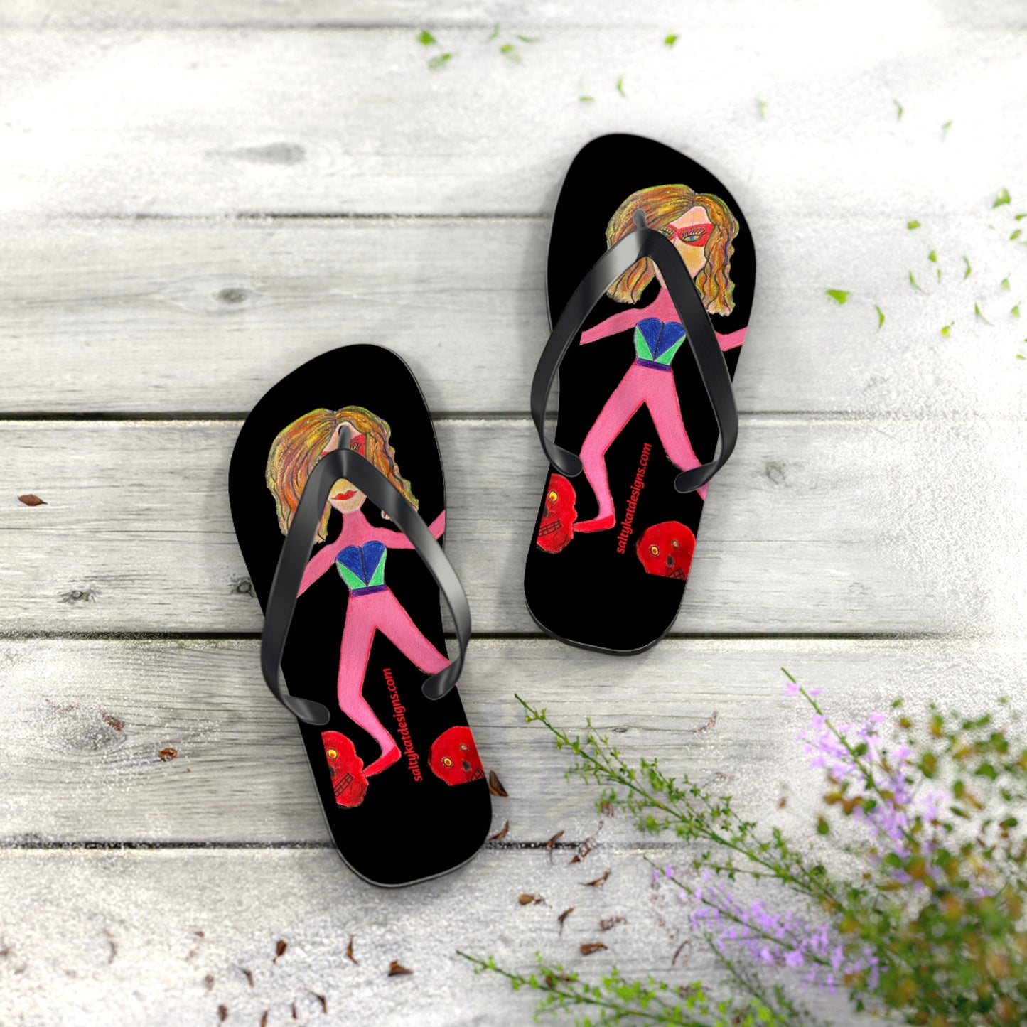 Super Heroine "PUSH" - Flip Flops (S)