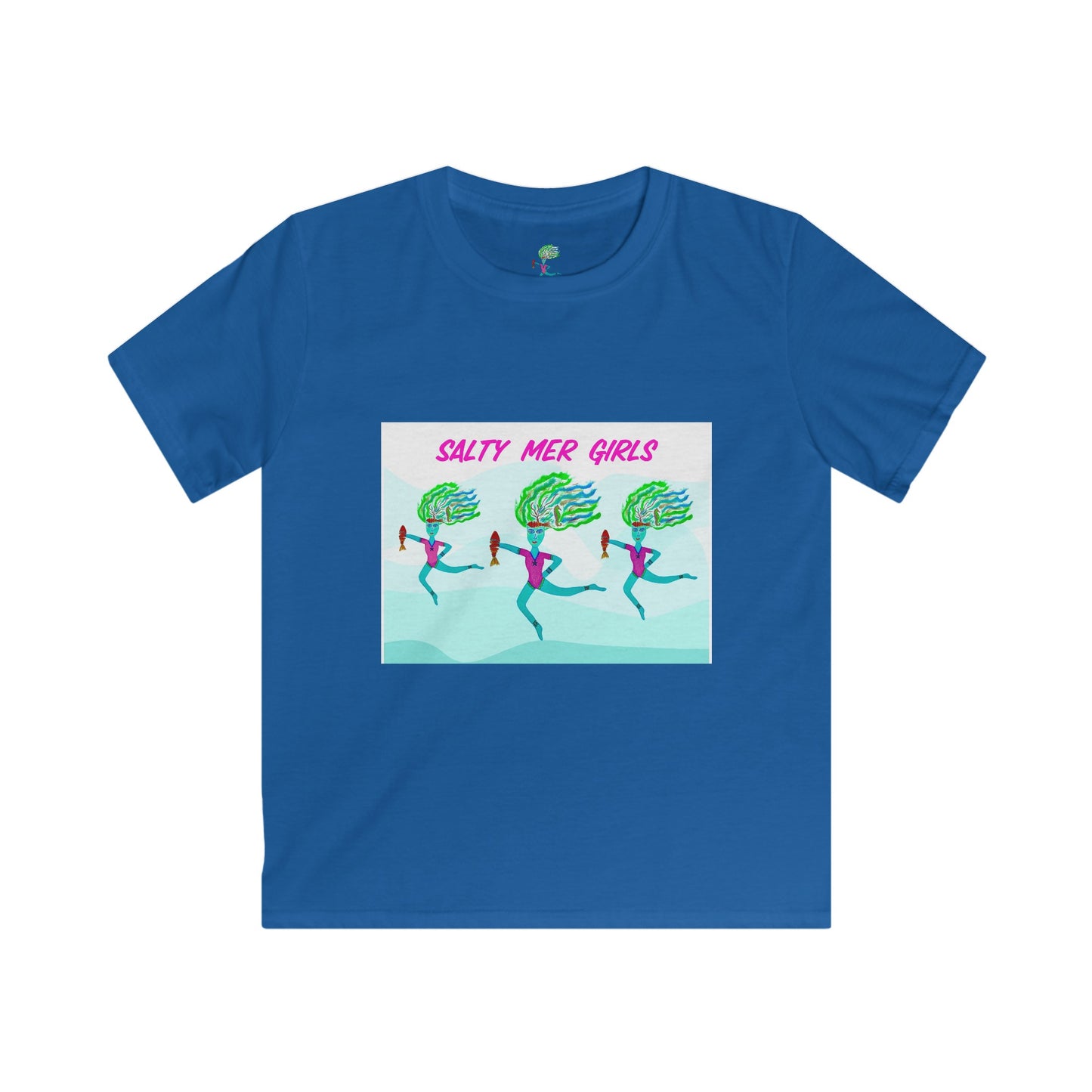 Salty Mer Girls Kids Softstyle Tee