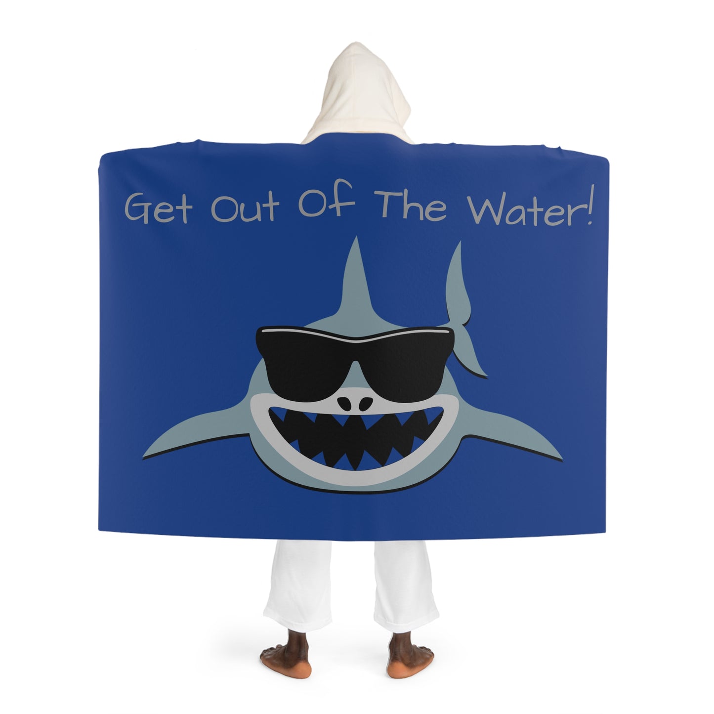 Get Out Of The Water!  - Hooded Sherpa Fleece Blanket