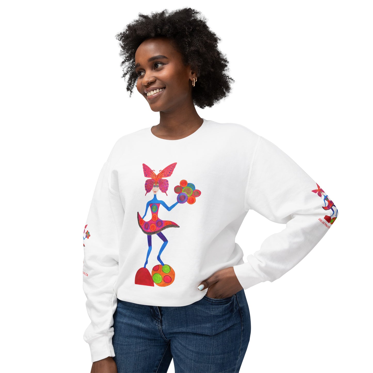 Ballerina Babes  (Mia) - AdultCrewneck Sweatshirt