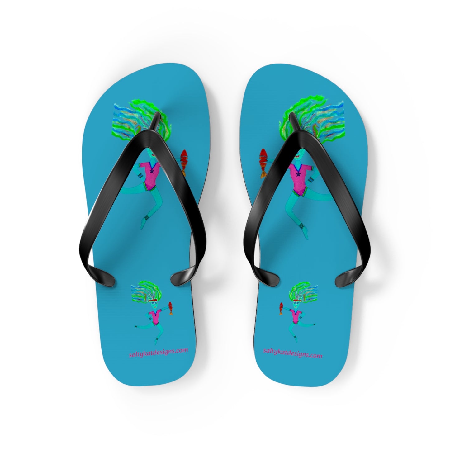 Mer Girls Flip Flops (L) 11-12