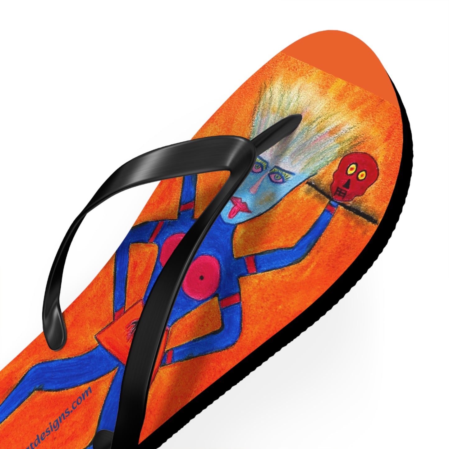 Super Heroine "CRUSH" - Flip Flops (M) 9-10