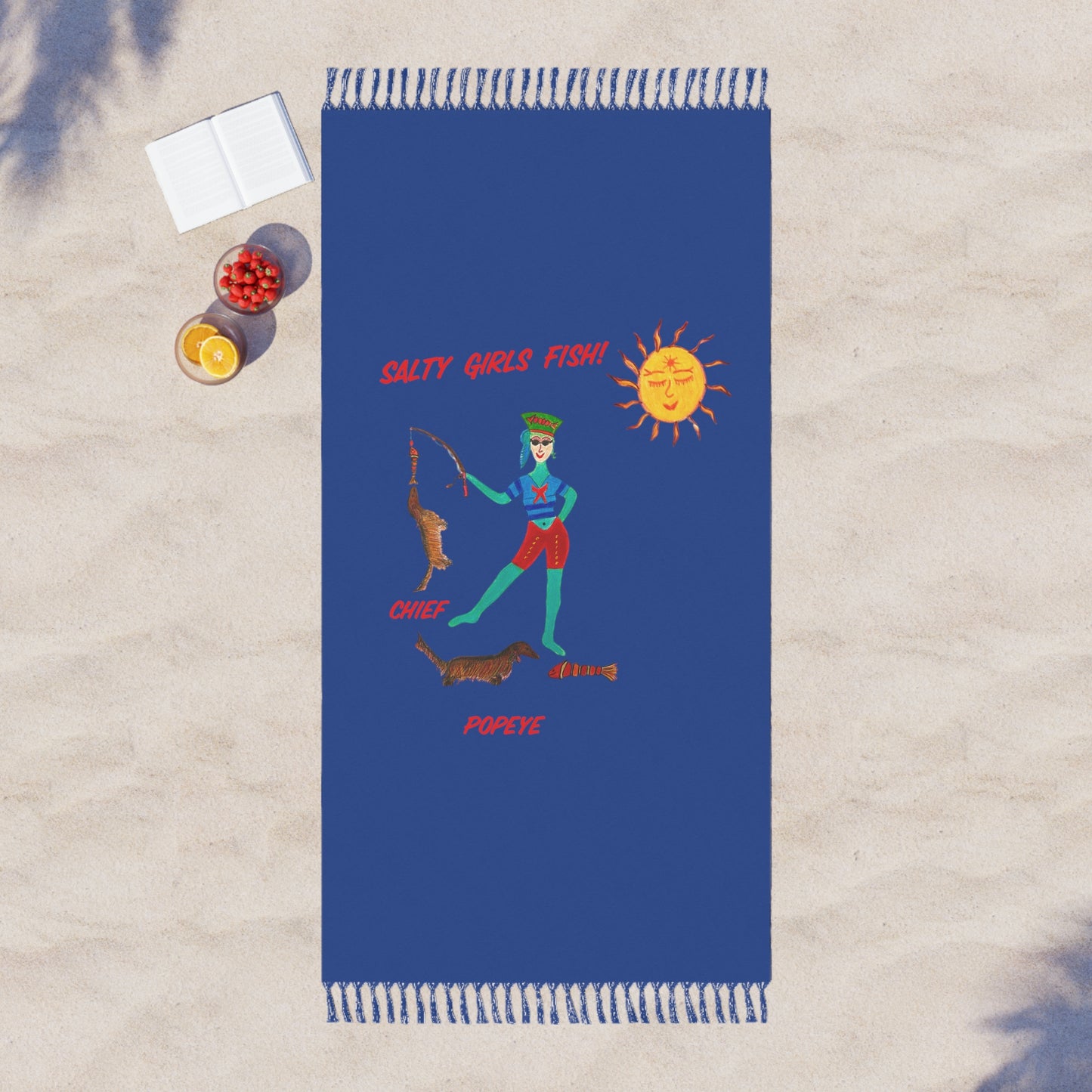 Salty Girls "Fish!" - Boho Beach Cloth