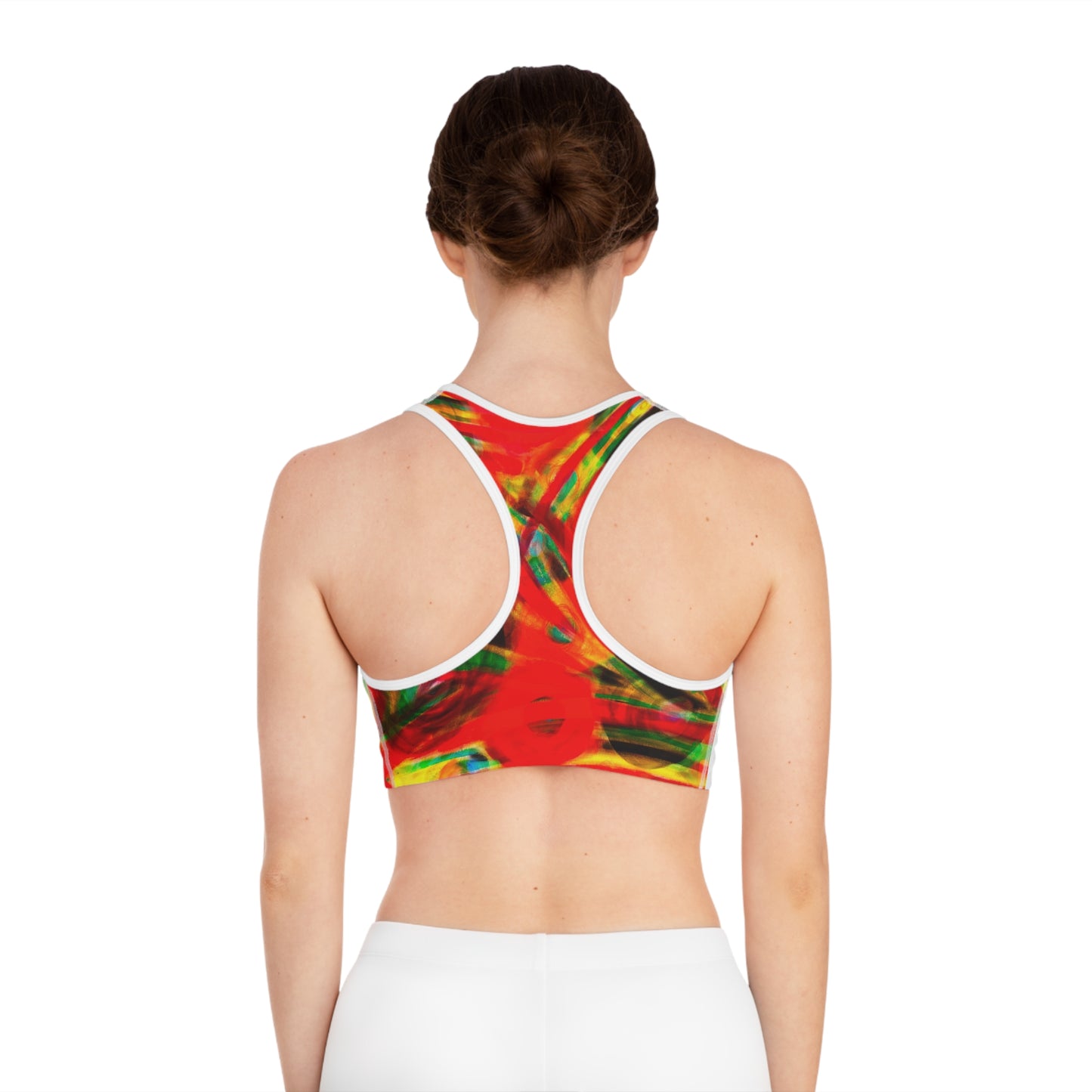 Colored Glass (Red) - Sports Bra