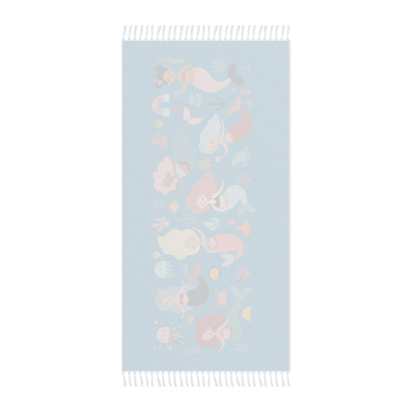 Baby Mermaids Boho Beach Towel #2