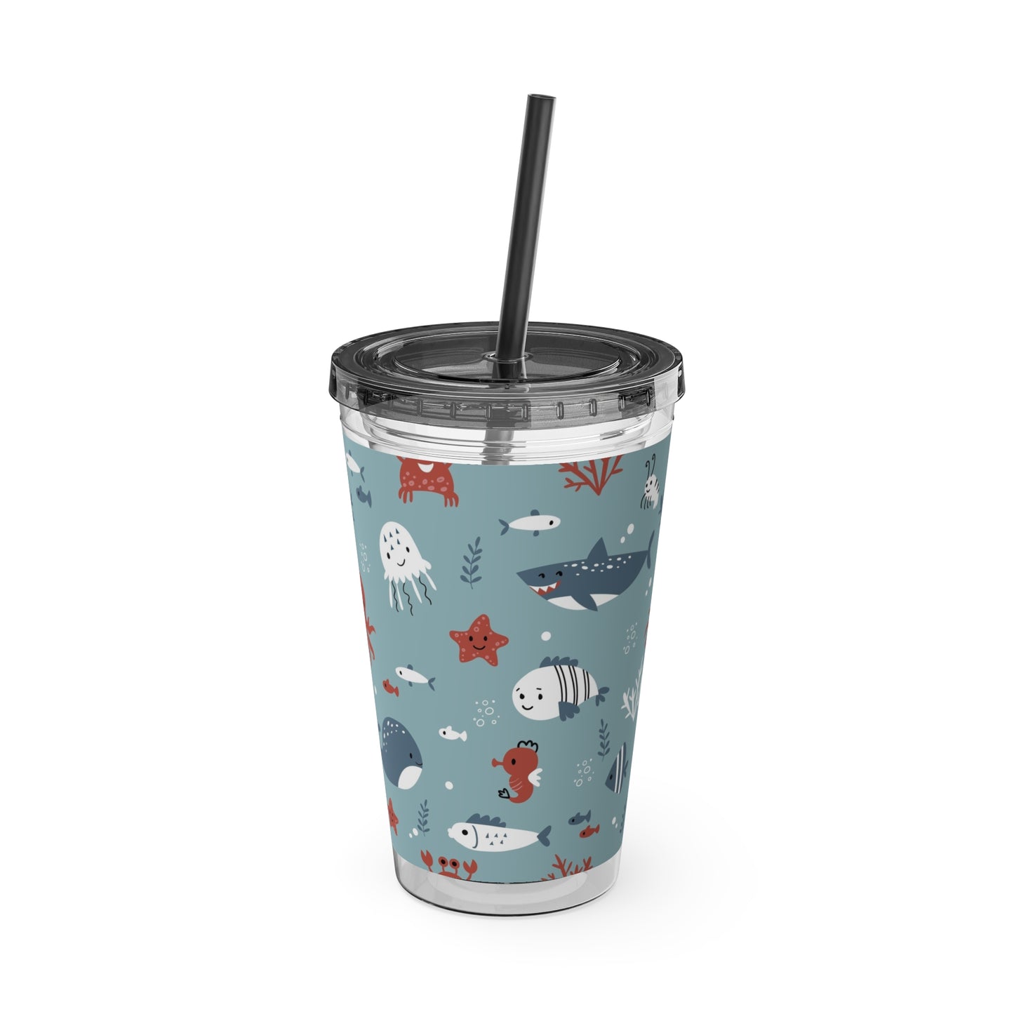 Tiny Whales and Fish Tumbler