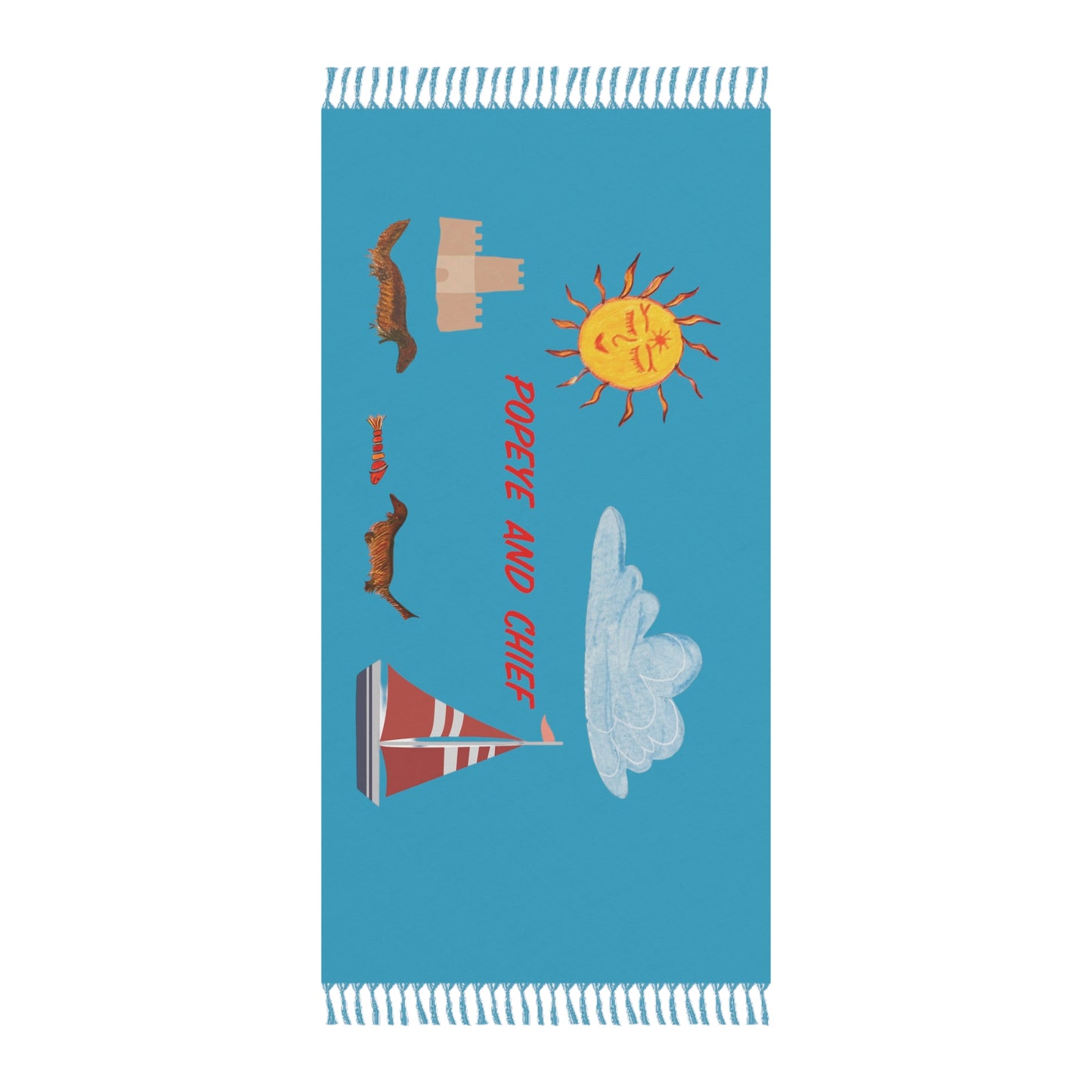 Popeye and Chief  - Boho Beach Cloth