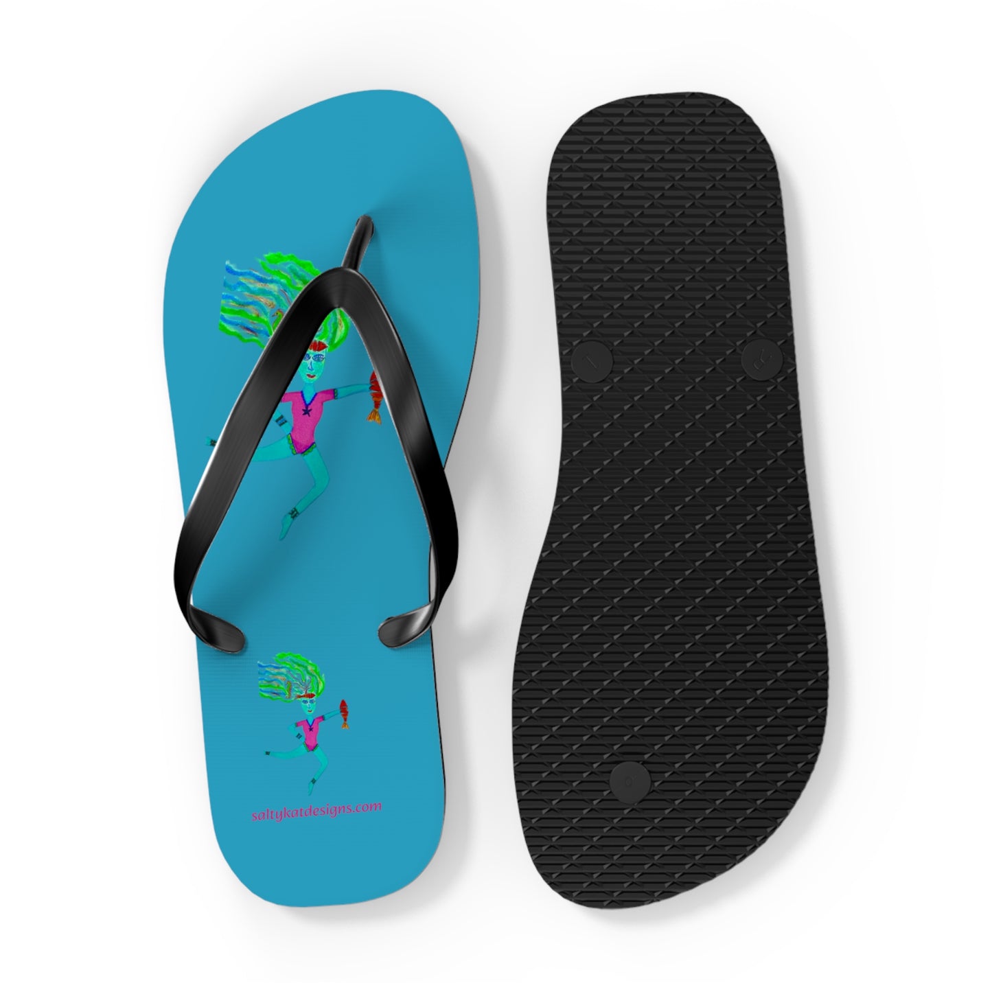 Mer Girls Flip Flops (L) 11-12