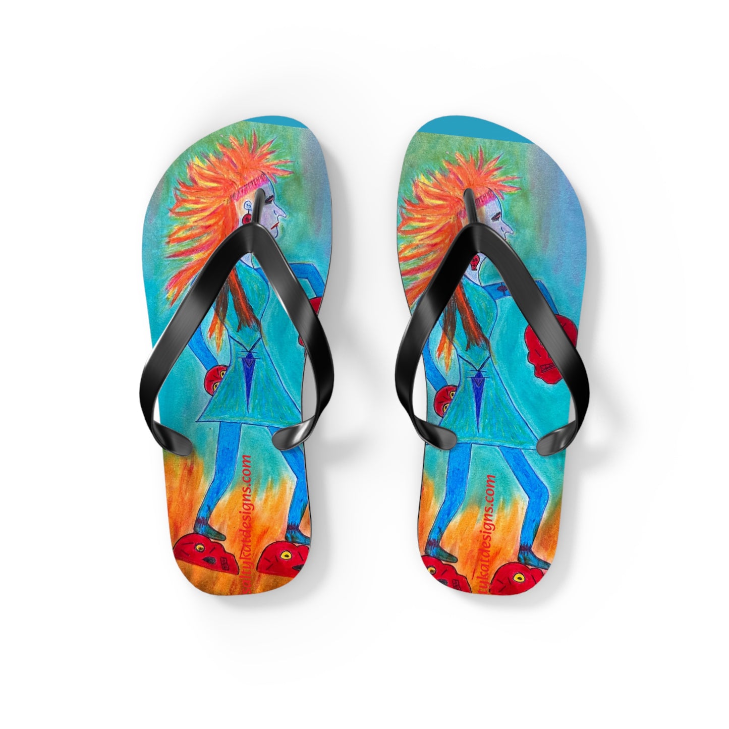 Super Heroine "Fire Walker" - Flip Flops (M)