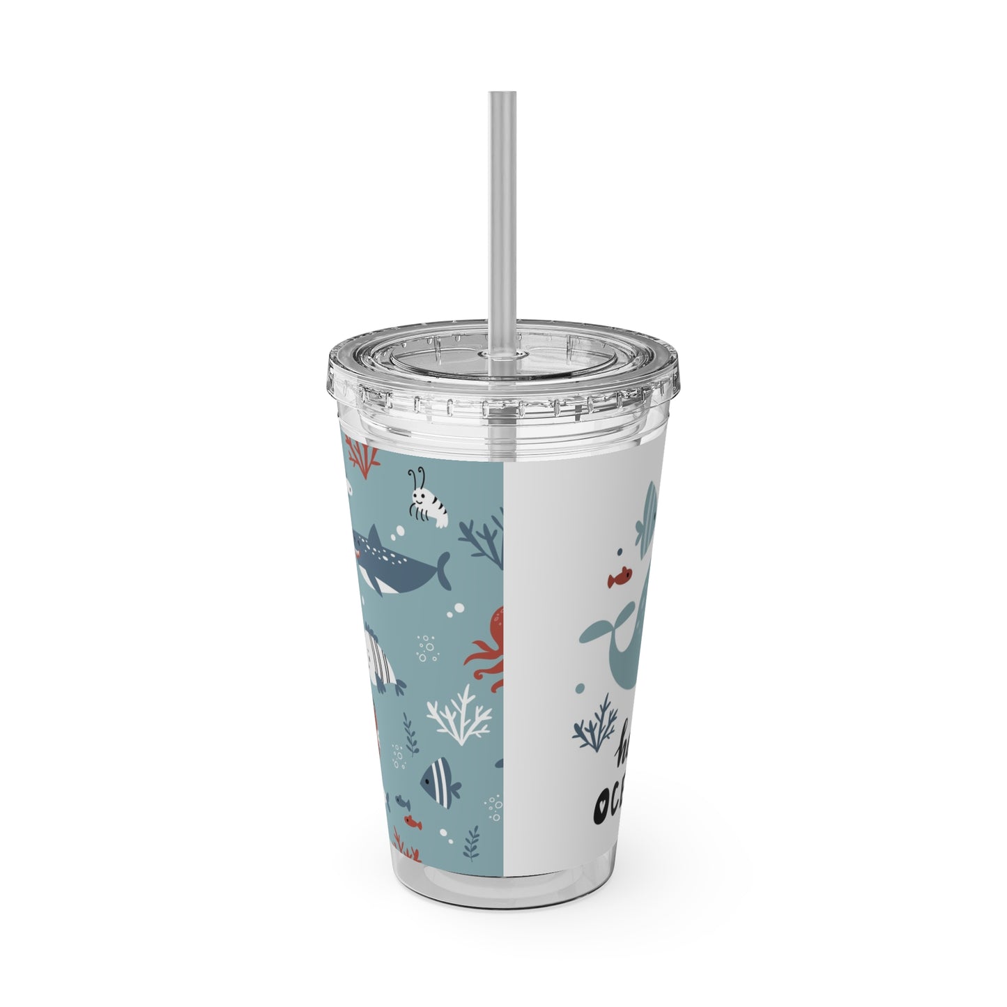 Tiny Whales and Fish Tumbler