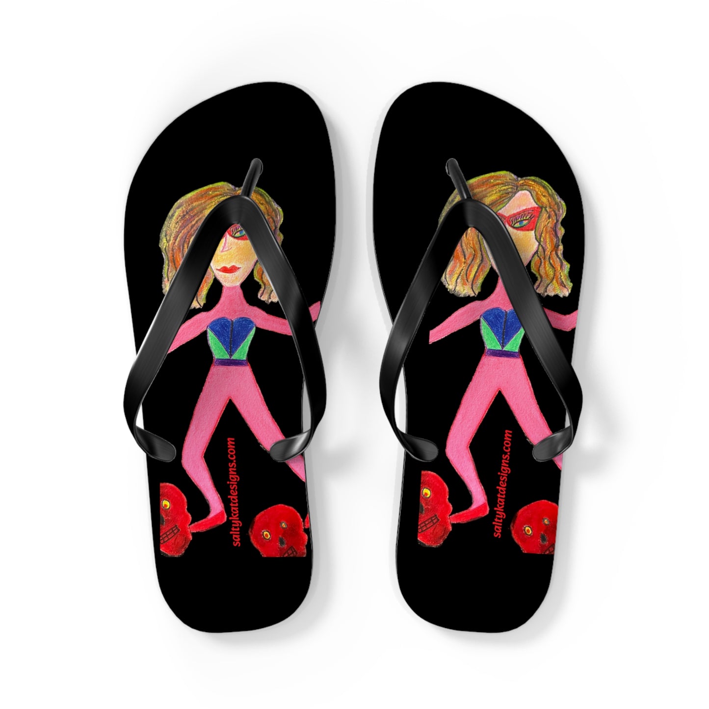 Super Heroine "PUSH" - Flip Flops (S)