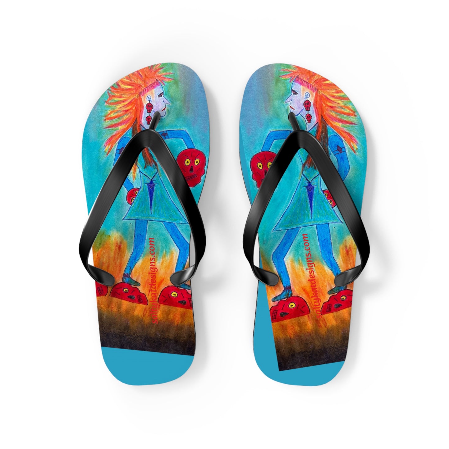 Super Heroine "Fire Walker" - Flip Flops (S)