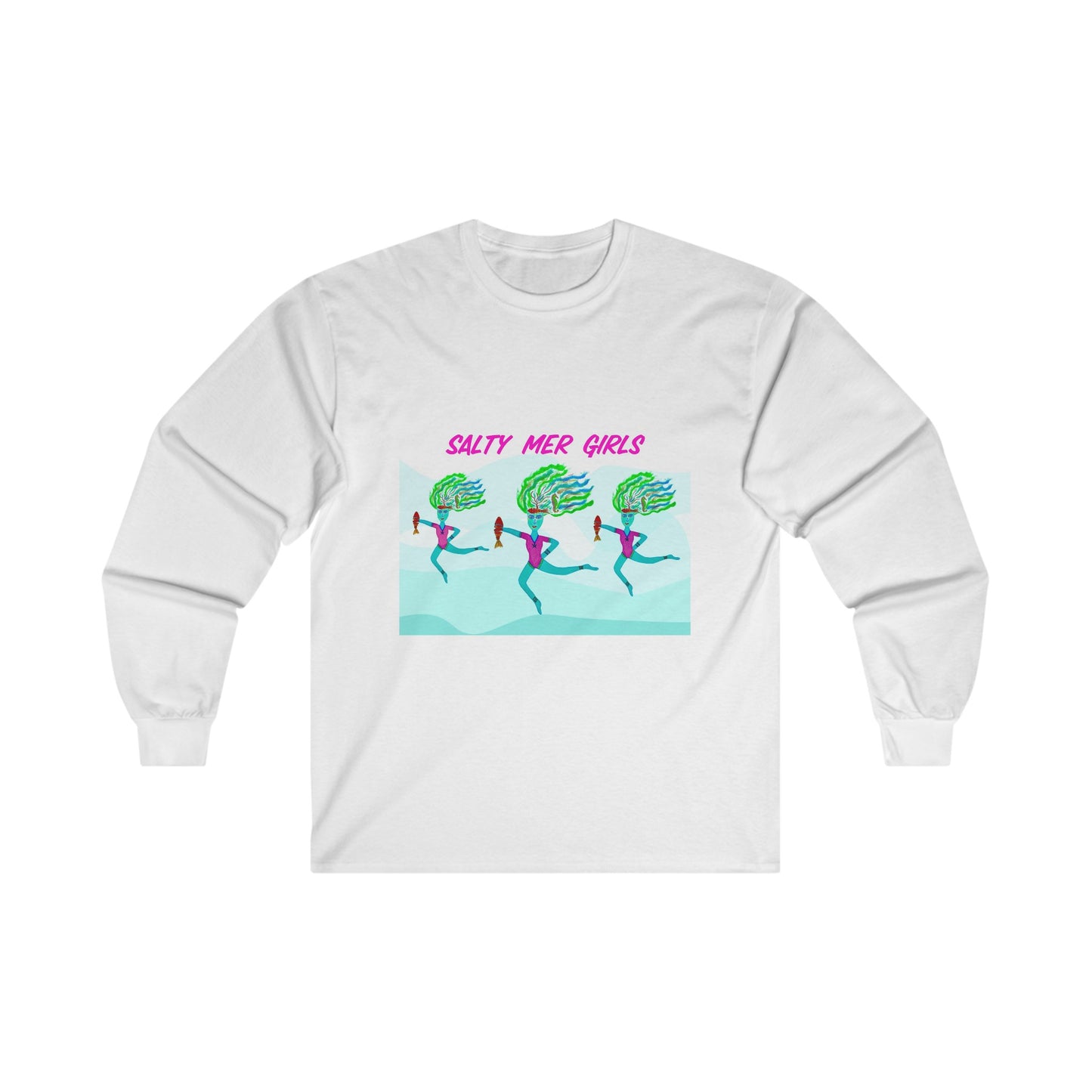 Salty Mer Girls Long Sleeve Adult Unisex T