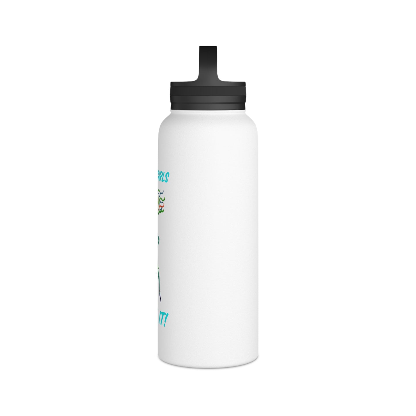 Salty Girls - "Salt It!" Stainless Steel Water Bottle, Handle Lid