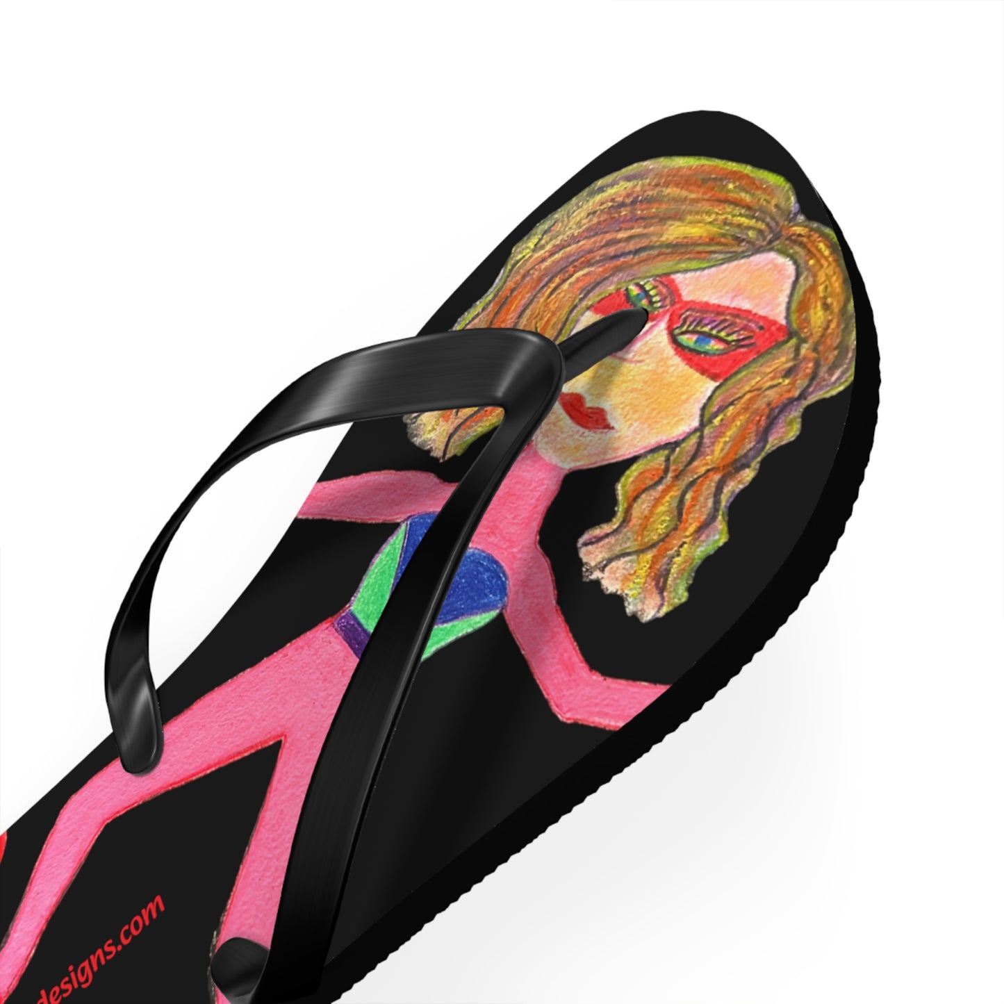 Super Heroine "PUSH" - Flip Flops (L) 11-12