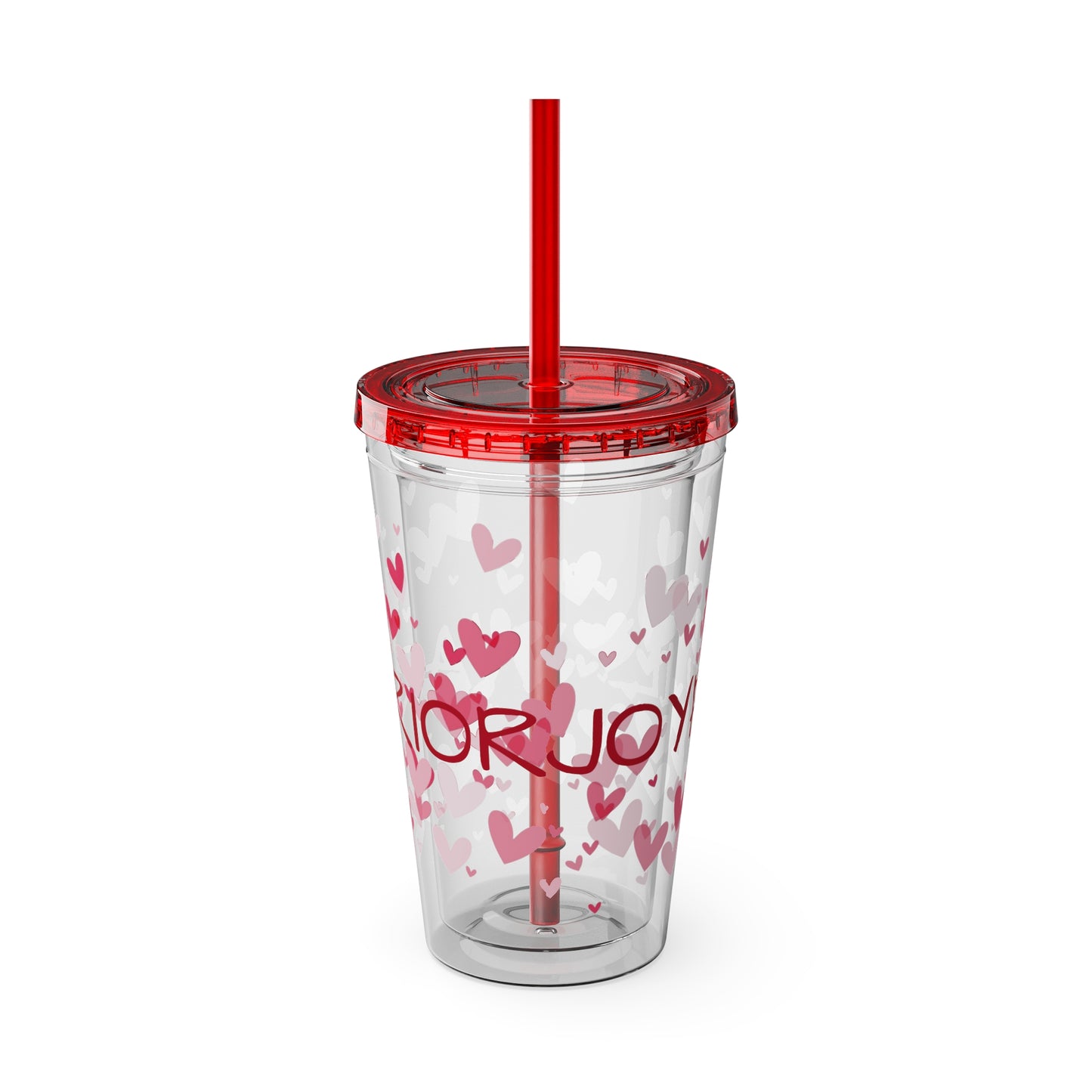 Joyful Warrior Sunsplash Tumbler with Straw, 16oz