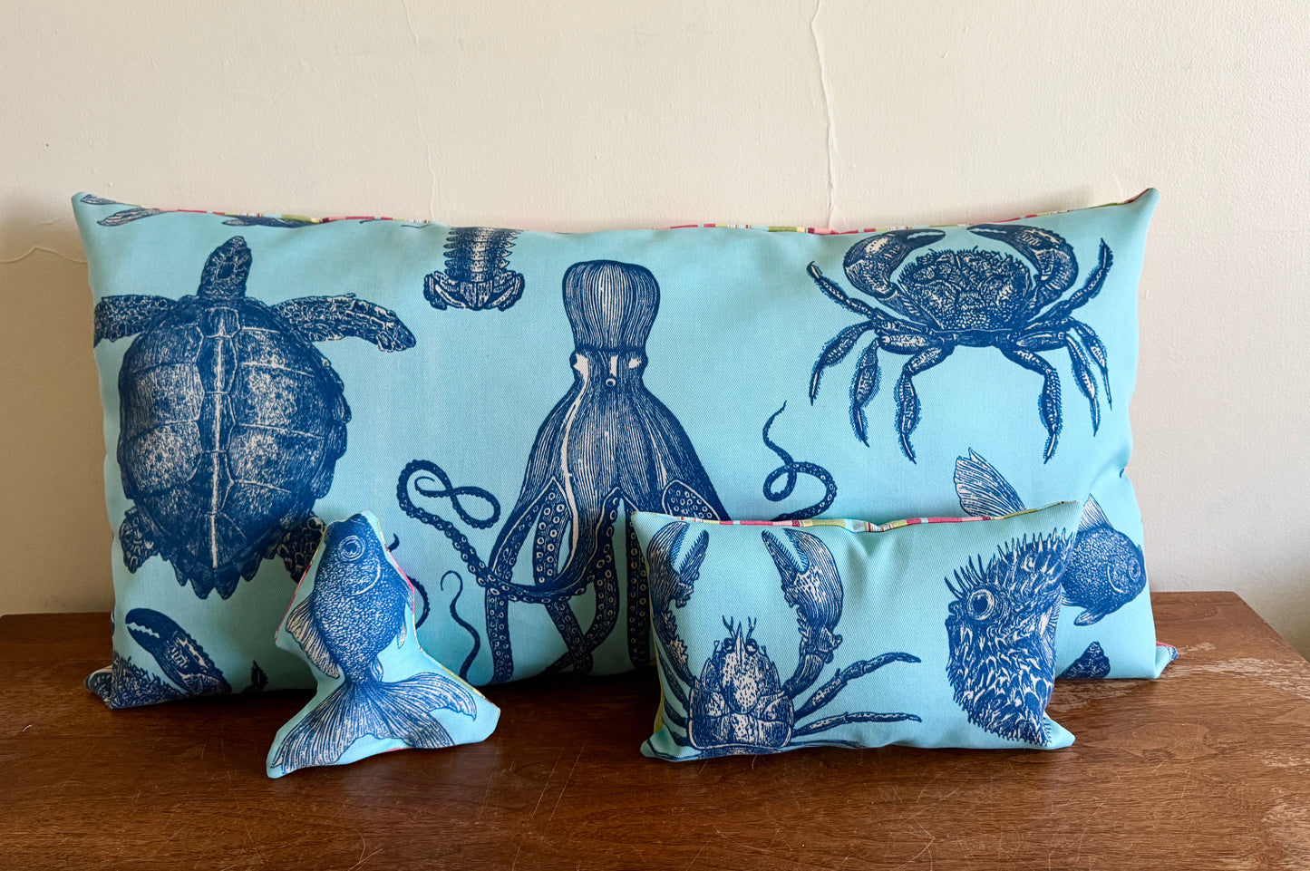 Sea Creatures Pillow Set