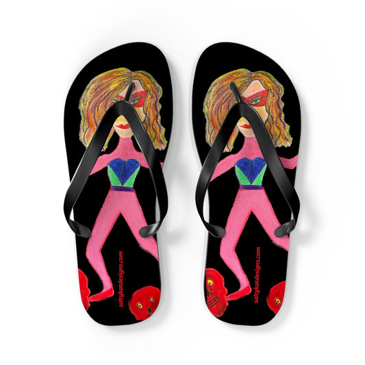 Super Heroine "PUSH" - Flip Flops (L) 11-12