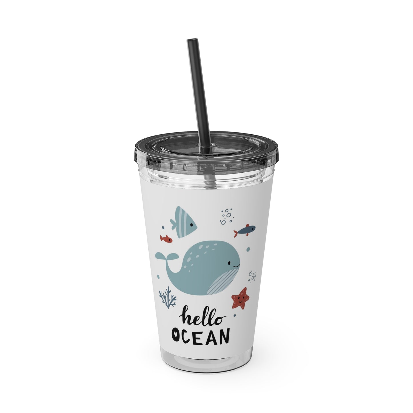 Tiny Whales and Fish Tumbler