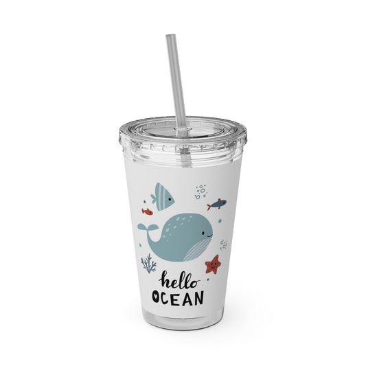 Tiny Whales and Fish Tumbler