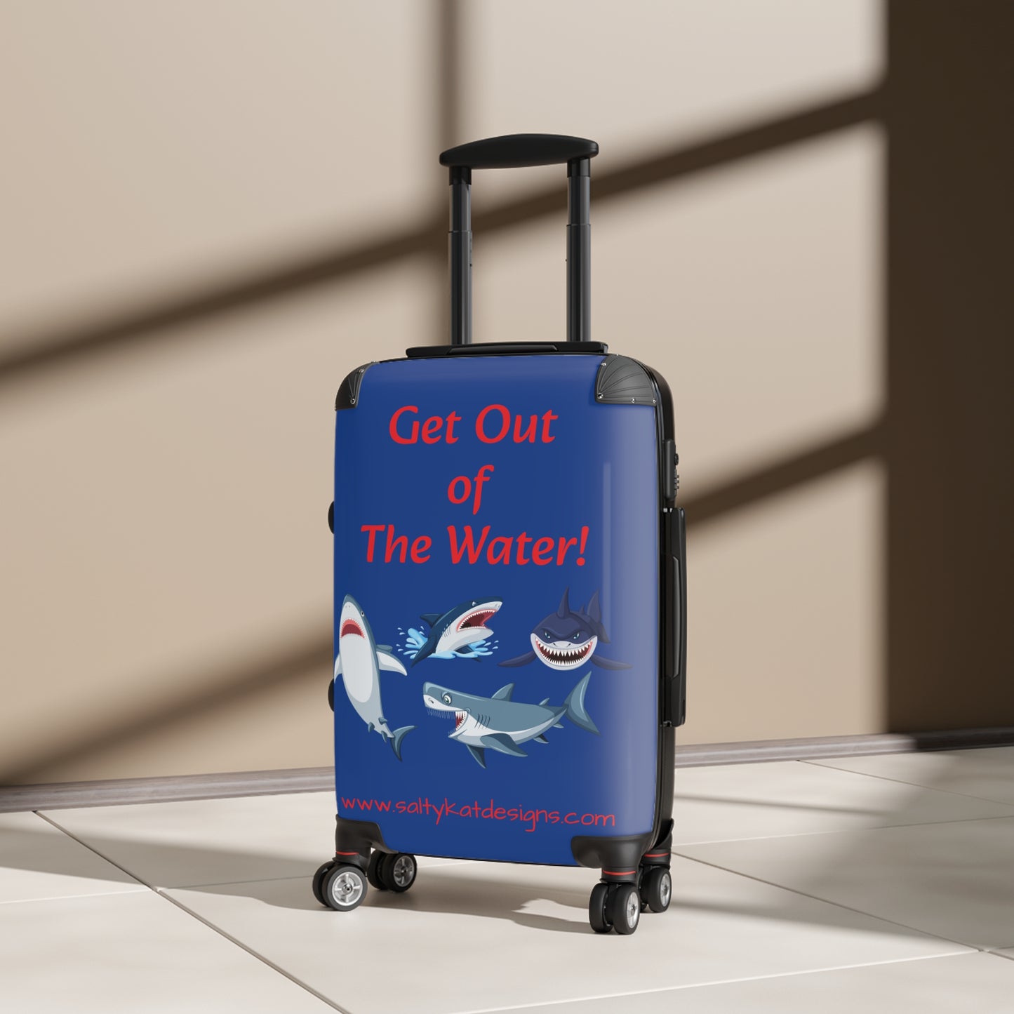 "GET OUT OF THE WATER!" Sharks Suitcase