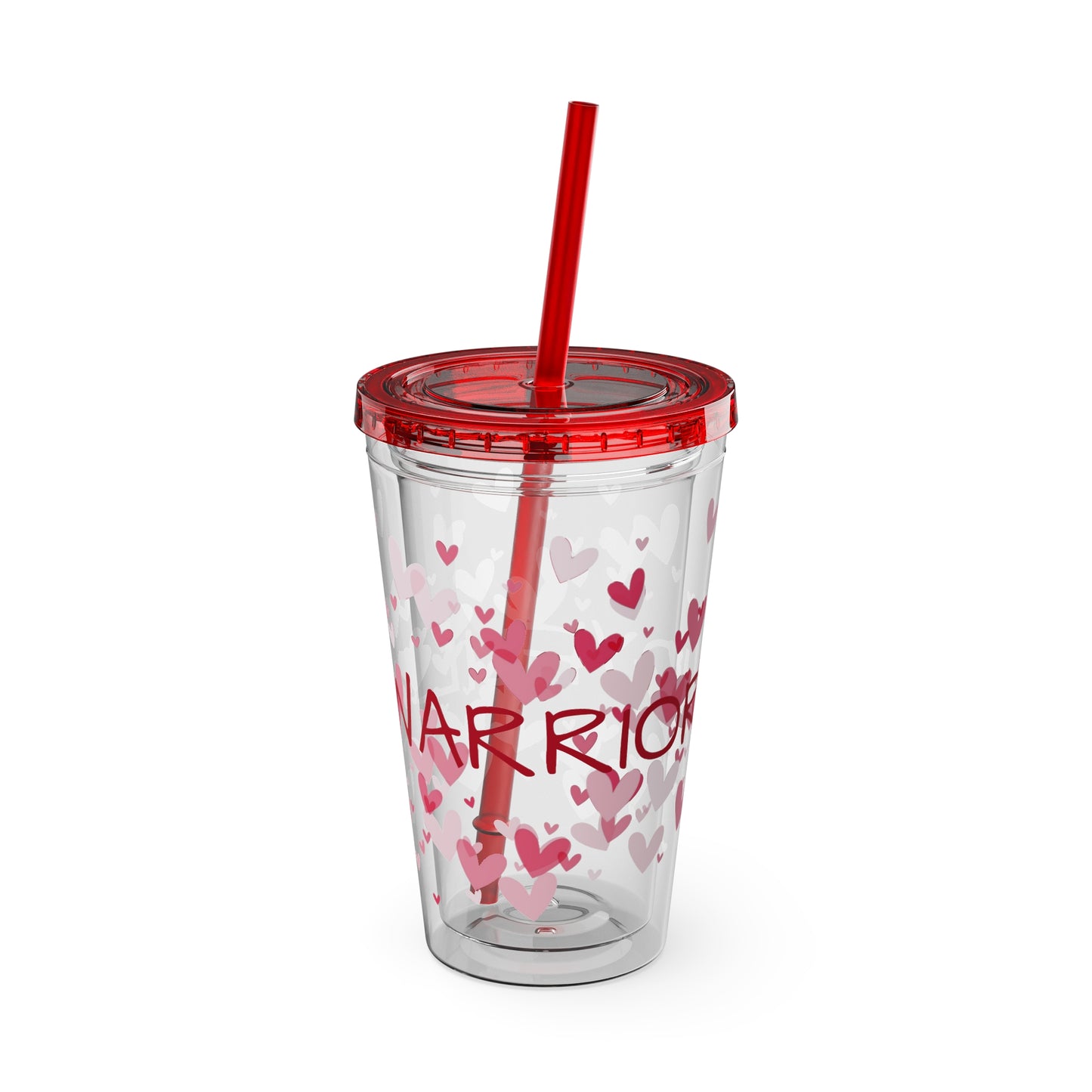 Joyful Warrior Sunsplash Tumbler with Straw, 16oz