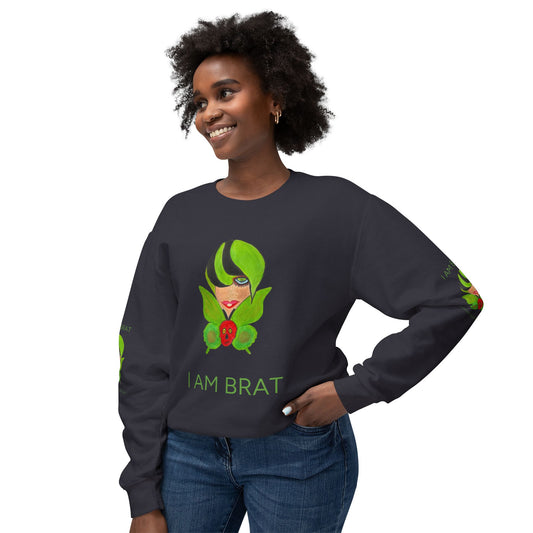 "I AM BRAT" -  Adult Unisex Crewneck Sweatshirt