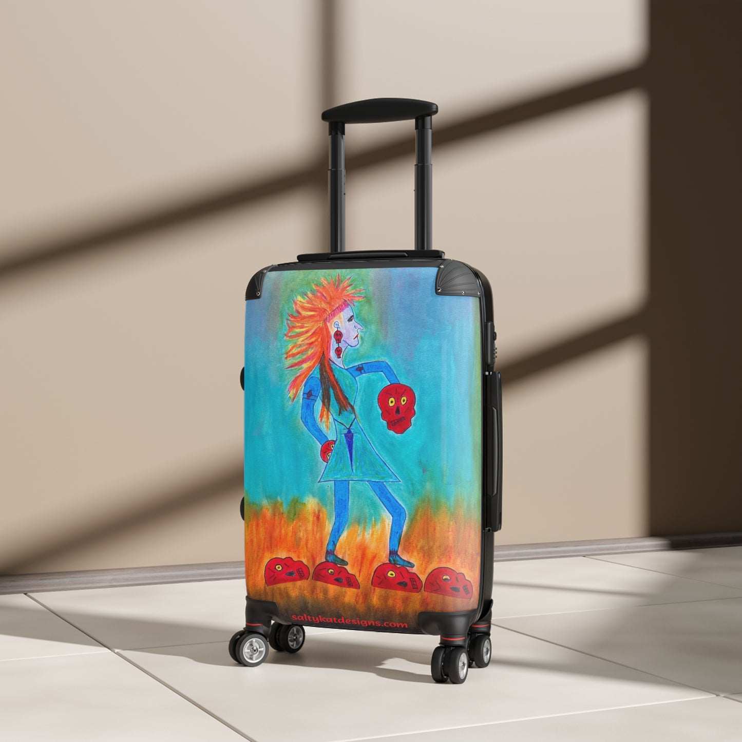 Super Heroine "Fire Walker" - Small Weekender Suitcase