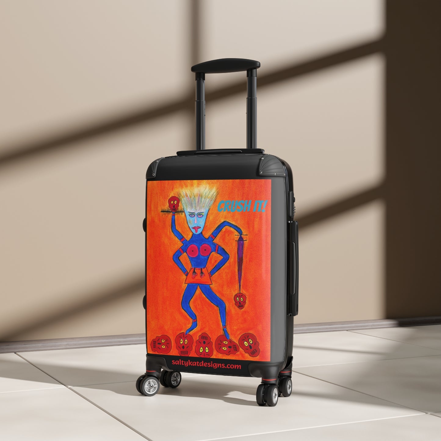 Super Heroine "Crush It" - Small Weekender Suitcase