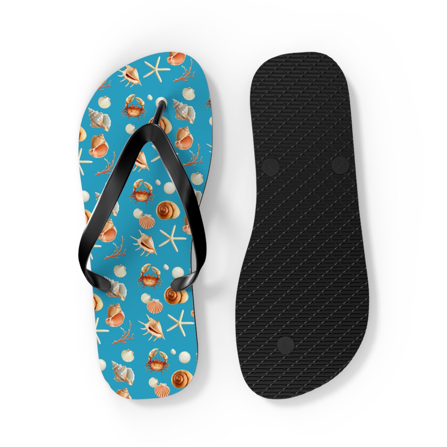 Sea Shells by the Seashore Flip Flops (S = 7/8  US)